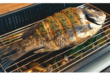 Baked fish   fish baked in the oven with spices.