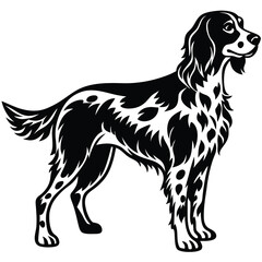 Dog Silhouette with Spots: Perfect for Animal and Pet-Themed Designs

