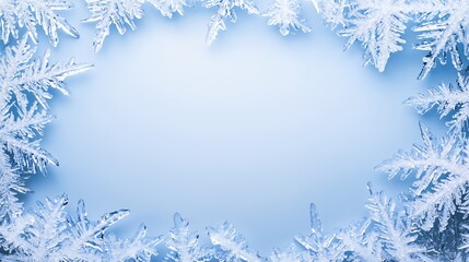 Winter Wonderland: A Frosty Frame of Snowflakes