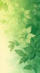 Fototapeta premium Green Flower Clipart Wallpaper Background
