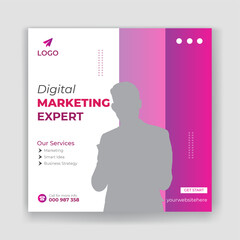 Business promotion social media post design