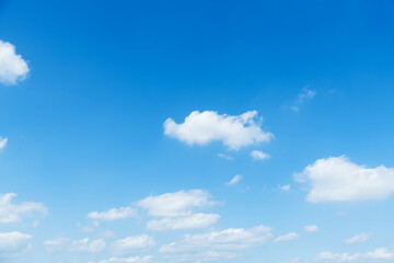 Background of blue sky with some white clouds