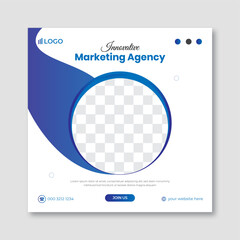 Business promotion social media post design