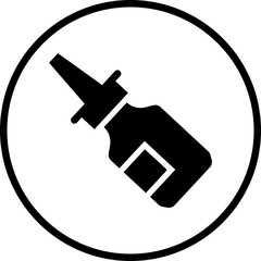 Medicine drop bottles icon dropper and ampule realistic mockups. Vector containers of plastic and glass for eye drops and nose or nasal spray pipette or eyedropper and vial medical package design