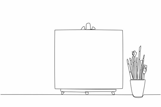minimalist art studio setup, line drawing clip art preview
