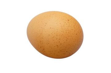 Fresh Brown Egg Isolated on White Background for Culinary Use