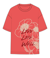 chamomile flower Modern slogan art illustration t-shirt shirt sweatshirt flat sketch graphic placement print fashion vector artwork