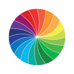 Obraz premium Color wheel | Color Palette | Color Circle | Color Theory | Vibrant Colors | Vibrant Color wheel