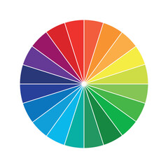 Obraz premium Color wheel | Color Palette | Color Circle | Color Theory | Vibrant Colors | Vibrant Color wheel