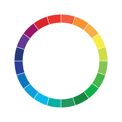 Naklejka premium Color wheel | Color Palette | Color Circle | Color Theory | Vibrant Colors | Vibrant Color wheel