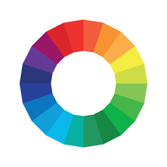 Obraz premium Color wheel | Color Palette | Color Circle | Color Theory | Vibrant Colors | Vibrant Color wheel