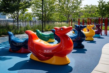 bright playground toys