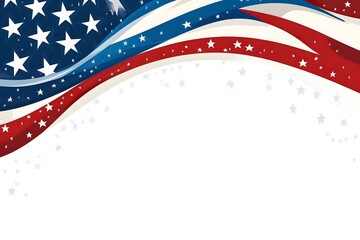 American Flag Symbol Background, Generative AI