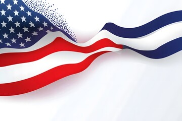 Obraz premium American Flag Symbol Background, Generative AI