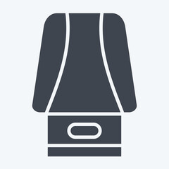 Icon Cartridge. related to Vape symbol. glyph style. design editable 1