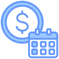 Loan Term Blue Icon