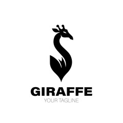 Obraz premium Giraffe Logo. Giraffe Logo Design. Giraffe Logo Brand. Giraffe Logo Vector Design Isolated on White Background
