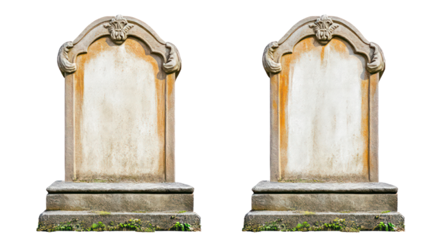 Blank Tombstone Sets for Creative Mockup Uses Generative AI