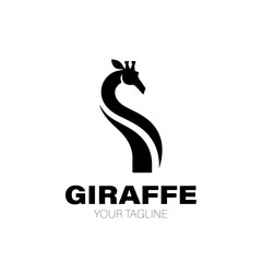 Obraz premium Giraffe Logo. Giraffe Logo Design. Giraffe Logo Brand. Giraffe Logo Vector Design Isolated on White Background