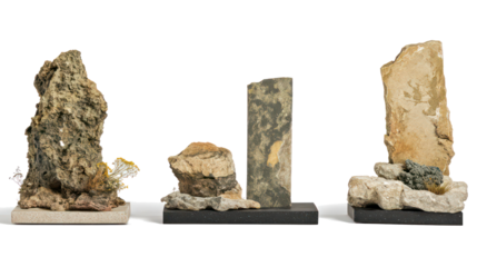 Blank Tombstones Mockup Generative AI