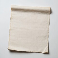 Obraz premium Blank Aged Paper Scroll on Plain Background for Design and Art Use