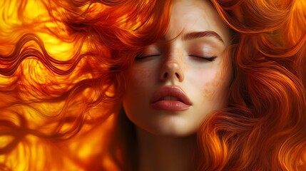 Obraz premium Fiery light texture with swirling flame patterns and glowing highlights creating a vivid design