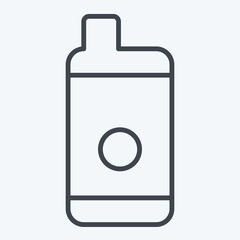Icon Disposable Vape. related to Vape symbol. line style. design editable