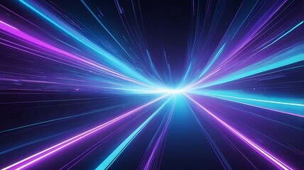 Obraz premium Abstract Blue Laser Burst Background