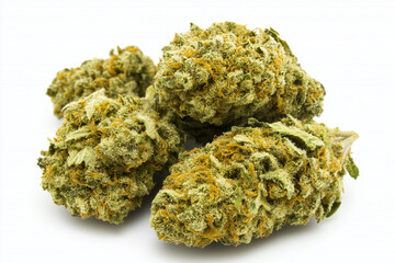 Cannabis isolated on a white background