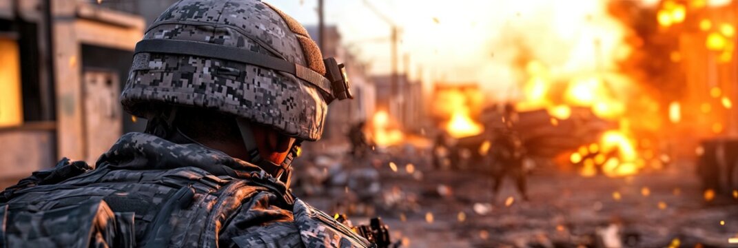 war zone - nondescript war zone not meant to represent any particular conflict/country