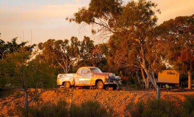 Fototapeta premium Vintage ute