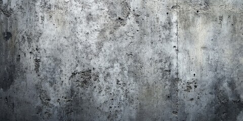 Obraz premium Gray concrete wall texture with grunge finish featuring subtle dark and light variations throughout, ample space for text and graphic use.