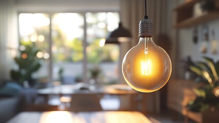 light bulb on the table