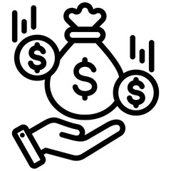 Income Outline Icon