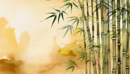Obraz premium 竹、竹林のイラスト