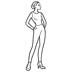 Naklejka premium Beautiful Women Vector Art for Fashion and Design Inspiration