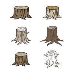 Tree stamps vector art  