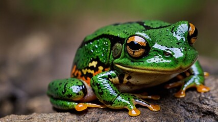 Obraz premium frog on the ground