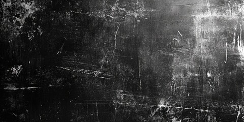 Distressed black metal surface with grunge texture featuring deep scratches and scuffs creating an aged backdrop for design projects.