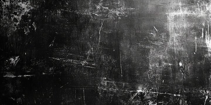 Distressed black metal surface with grunge texture featuring deep scratches and scuffs creating an aged backdrop for design projects.