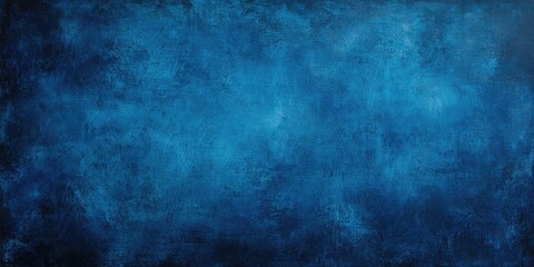 Fototapeta premium Textured blue canvas background with a weathered, grunge effect showcasing deep blue hues creating a sense of depth and visual interest.