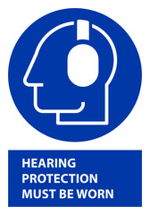 Hearing protection must be worn. Protection earmuffs mandatory required in this area