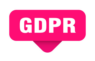 gdpr sticker. gdpr sign on transparent background