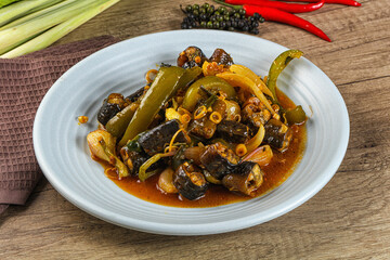 Roasted eel with lemongrass and sauce