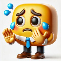 Fun Emoji Sticker Design In White Background 