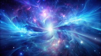 Obraz premium Cosmic Nebula A Celestial Vortex of Light and Color