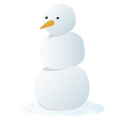 눈사람  일러스트  눈  겨울  snowman winter 
 illustration png
