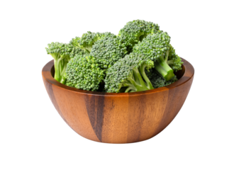 broccoli in a bowl isolated
