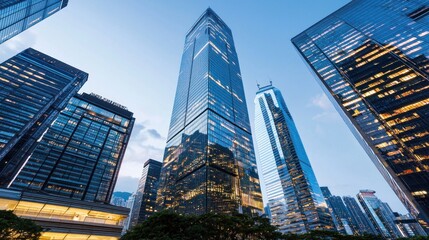 Modern Cityscape at Twilight