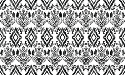 Geometric ethnic flower pattern for background,fabric,wrapping,clothing,wallpaper,Batik,carpet,embroidery style.